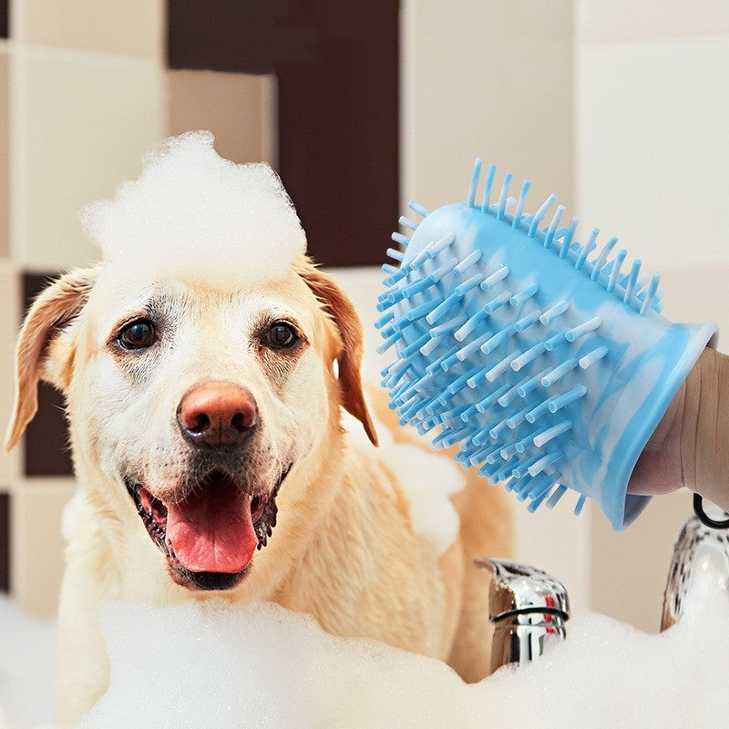 2-in-1 Dog Paw Cleaner Cup – Portable Pet Foot Washer Brush