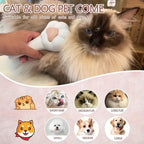 Pet Grooming Brush & Hair Remover for Dogs & Cats
