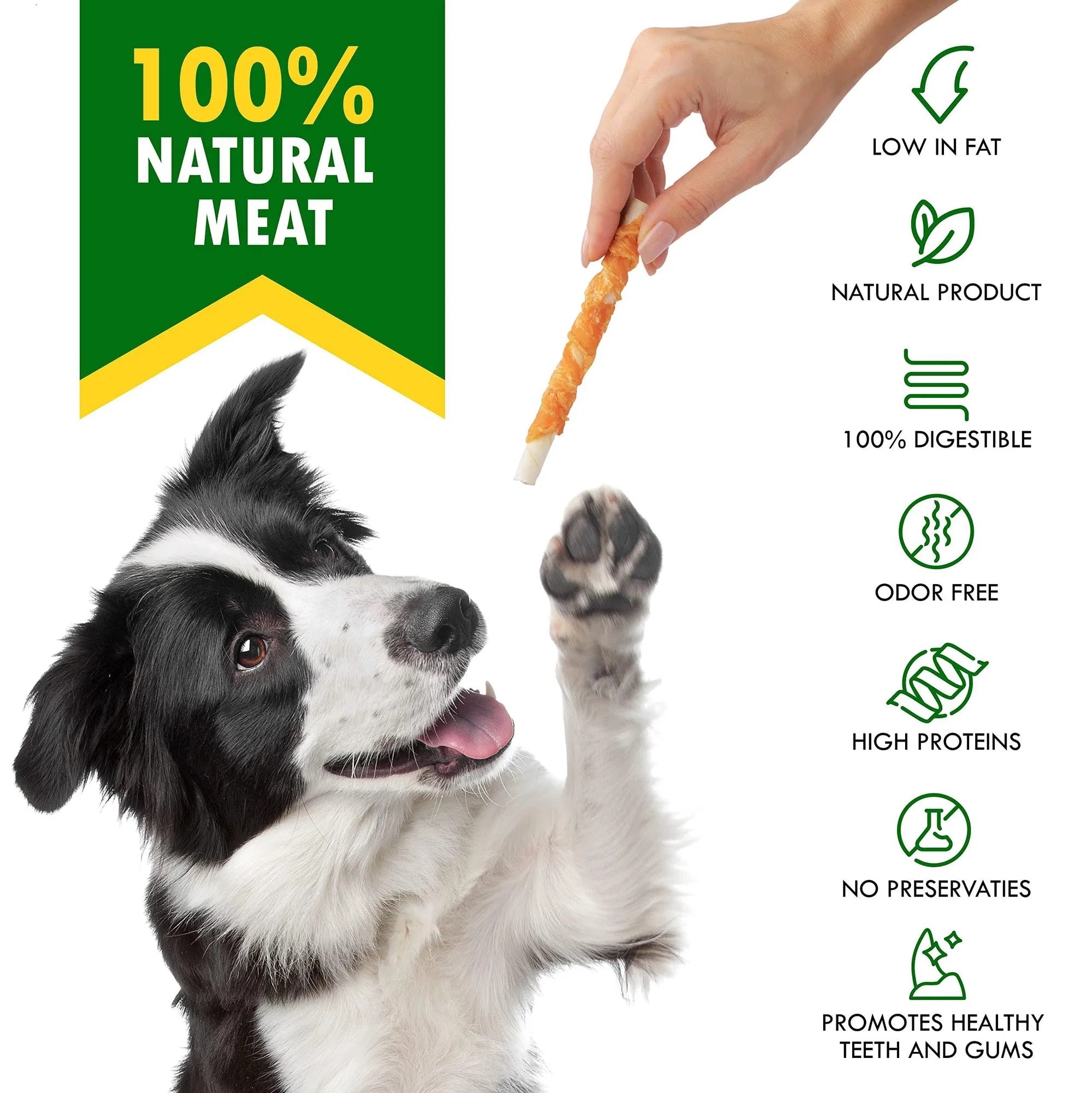 Chicken Wrapped Dog Sticks – Natural Grain-Free Chew Treats