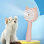 Hair Cleaning Brush With Mist Multifunctional Cat Grooming Brush Rechargeable Self Cleaning Slicker Brush For Pets Dogs & Catsb Pet Products